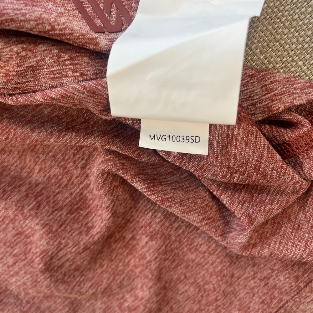 VRST Mens Circuit Seamless Golf Polo Desert Rust White MVG10039SD L NWT - Picture 8 of 9